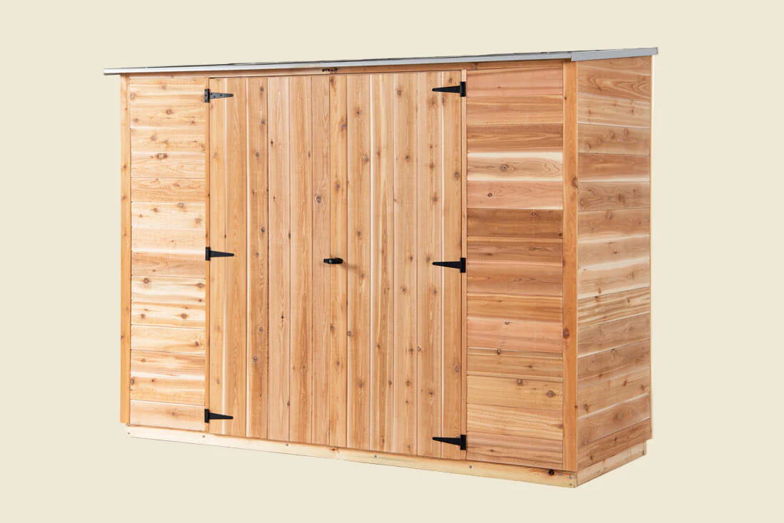 Acacia 8x3 Cedar Timber Shed - Image 4